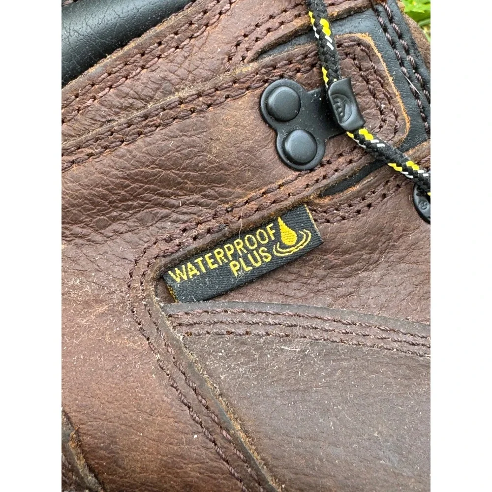 Wolverine W10871 Waterproof Plus Leather Work Boots Brown Mens 6.5‎ EH ASTM